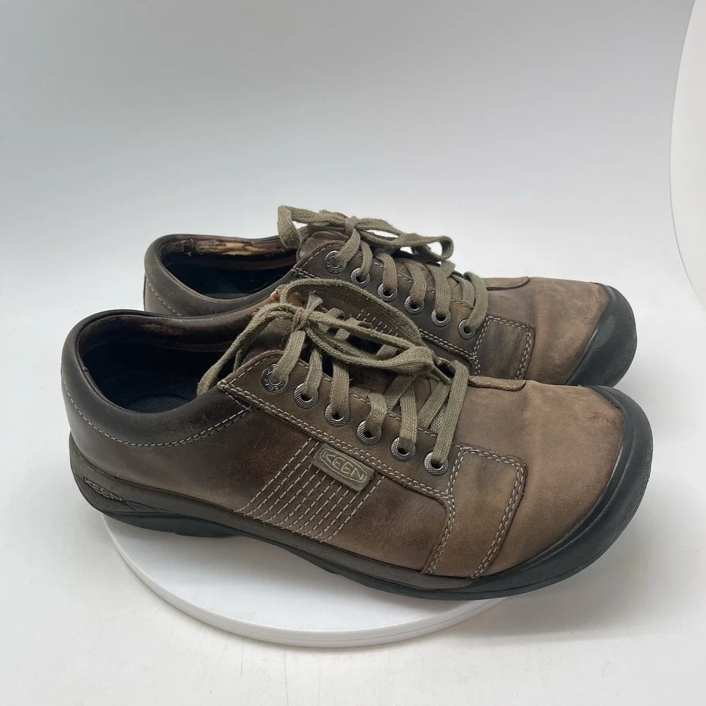 Keen Austin Leather Oxfords Mens 11.5 Brown‎ Outdoors Hiking Shoes 1019471